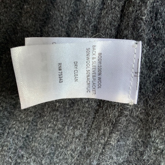 DARK GREY WOOL CARDIGAN - Picture 5 of 5